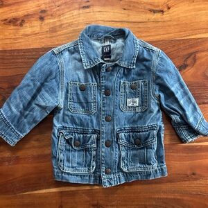 Baby gap toddler denim snap jacket